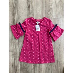 Crown and Ivy Bell Ruffle Bow Sleeve Dress